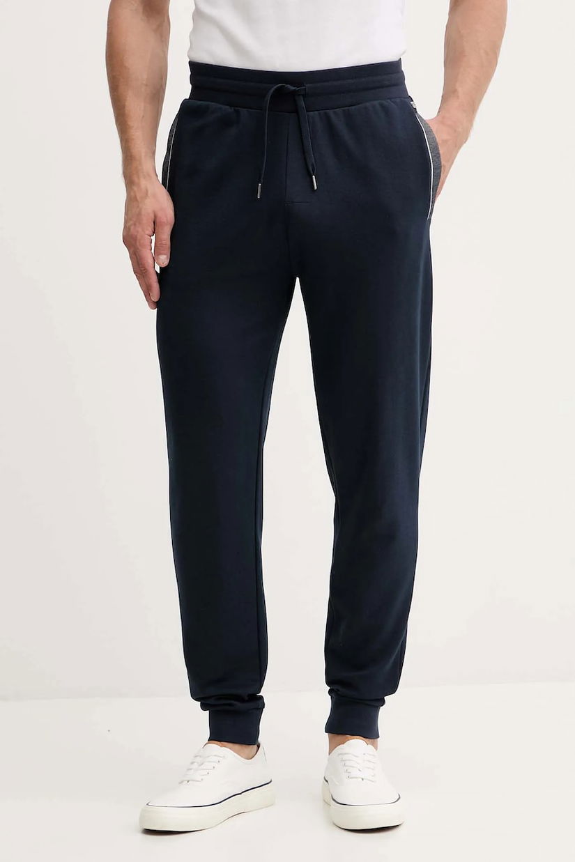 BOSS pantaloni de trening culoarea negru, cu imprimeu, 50545579