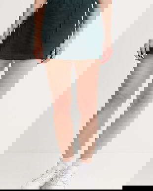 Lacoste fustă culoarea verde, mini, evazați, JF5294