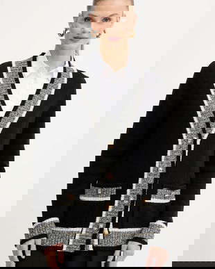 Luisa Spagnoli cardigan din lână culoarea negru, 100206