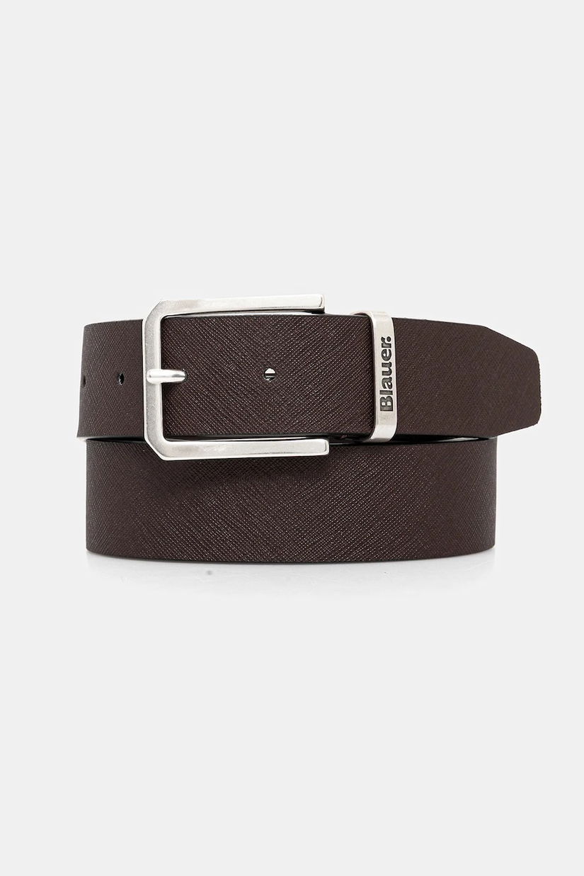 Blauer curea de piele culoarea maro, SAFF01