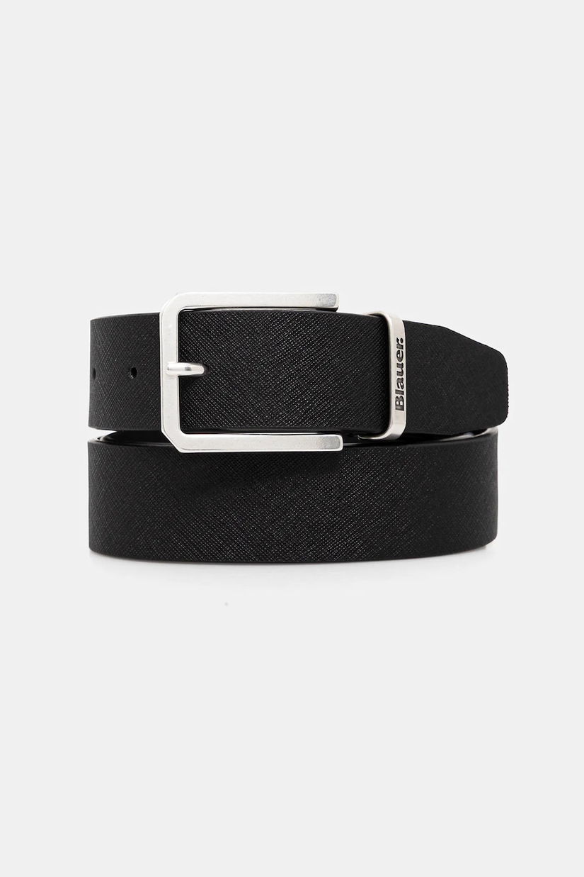 Blauer curea de piele culoarea negru, SAFF01