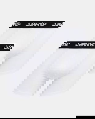 Levi's boxeri 2-pack culoarea alb, 37149-1194