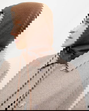 Answear.LAB balaclava cu cașmir culoarea maro