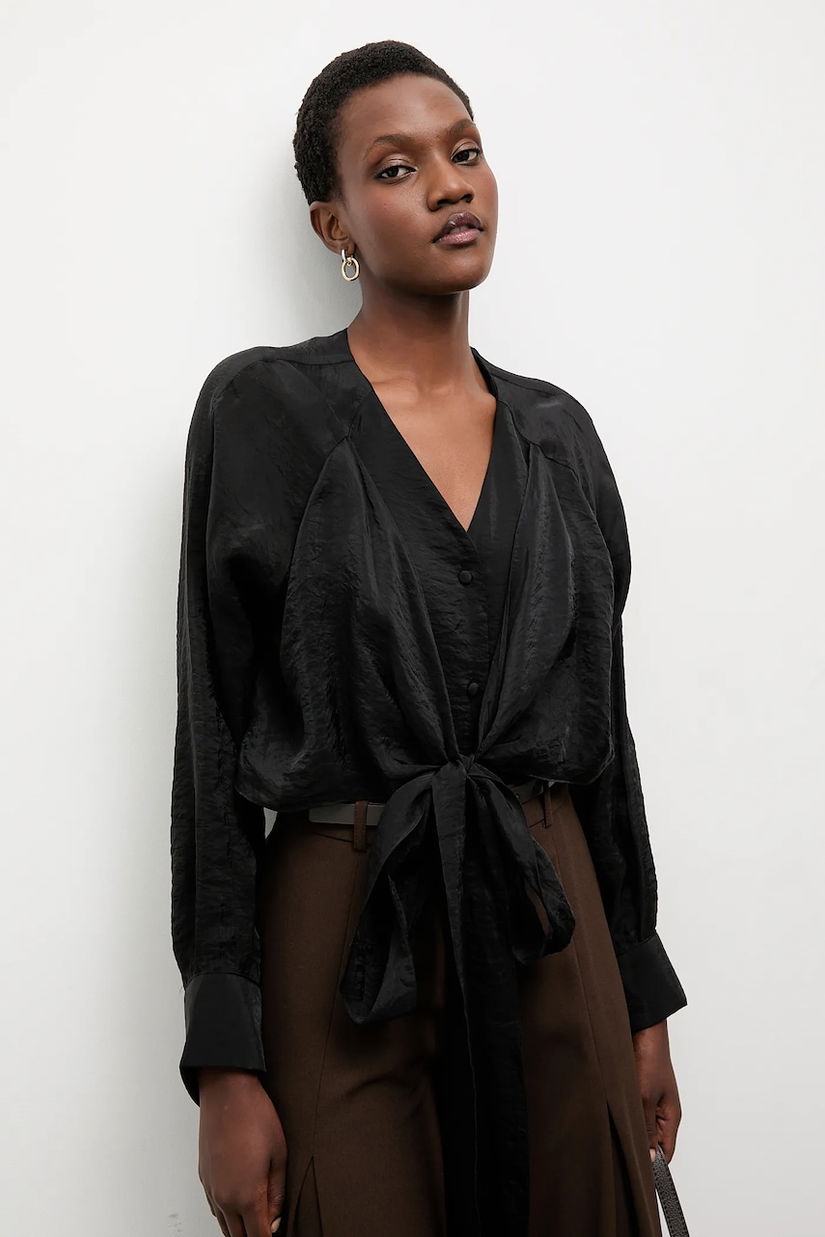 Answear.LAB camasa culoarea negru, relaxed