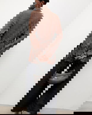 Answear.LAB camasa culoarea maro, cu guler clasic, relaxed