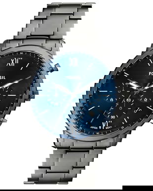 Fossil ceas NEUTRA barbati, culoarea gri, FS6111