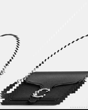 Coach poșetă de piele Tabby culoarea negru, CH857