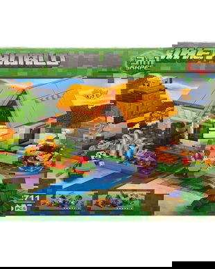 Set de constructie Minecraft World, Casa din padure, 3 variante de asamblare, 556 piese