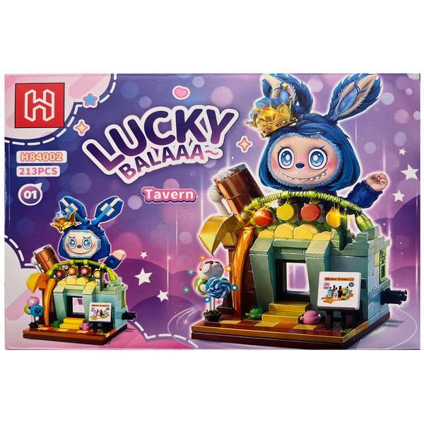 Set de constructie Labubu, Micul Orasel 4 in 1, Taverna, 213 piese