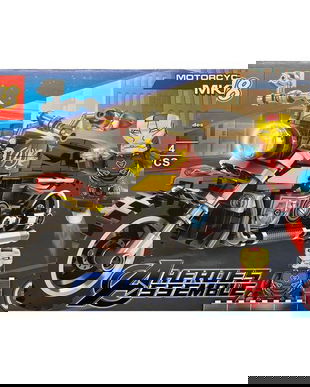 Set de constructie Avengers, Motocicleta lui Iron Man, 258 piese