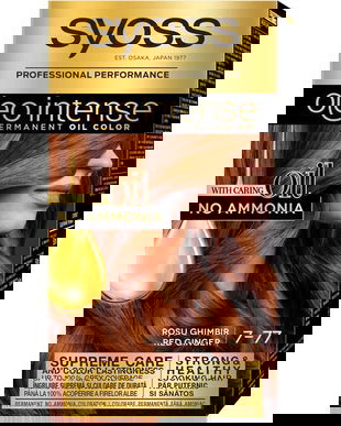 SHORT LIFE - Vopsea de Par Demi-permanenta - Syoss Professional Performance Oleo Intense Permanent Oil Color, nuanta 7-77 Rosu Ghimbir
