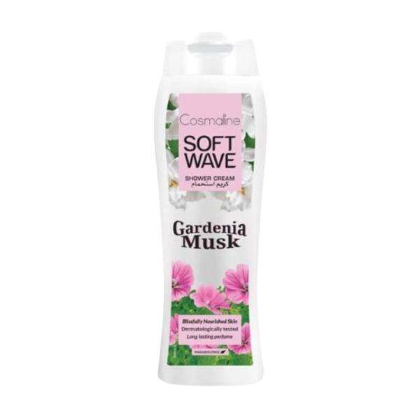 Gel de dus cu ingrediente naturale, aroma de Mosc Gardenie, Cosmaline Soft Wave, 400 ml