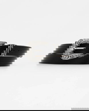 Answear.LAB curea de piele culoarea argintiu