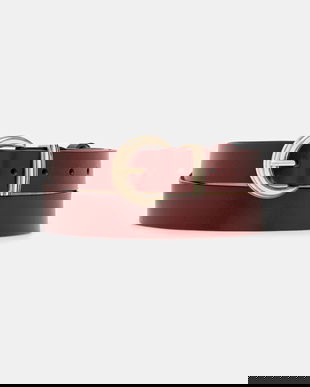 Answear.LAB curea de piele culoarea bordo