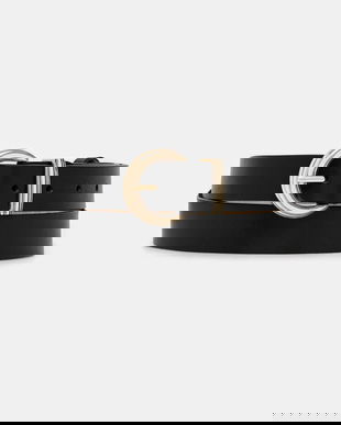 Answear.LAB curea de piele culoarea negru