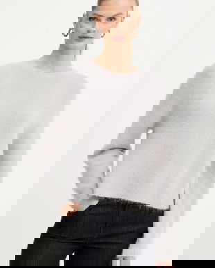 Marella pulover din amestec de lână culoarea bej, 2523366352200