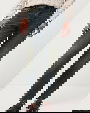 Medicine jeansi culoarea albastru marin