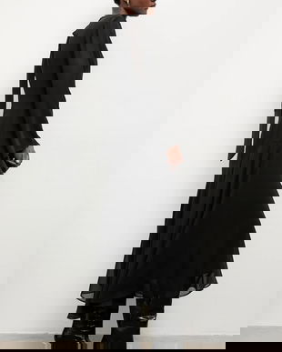 Answear.LAB rochie culoarea negru, maxi, evazati