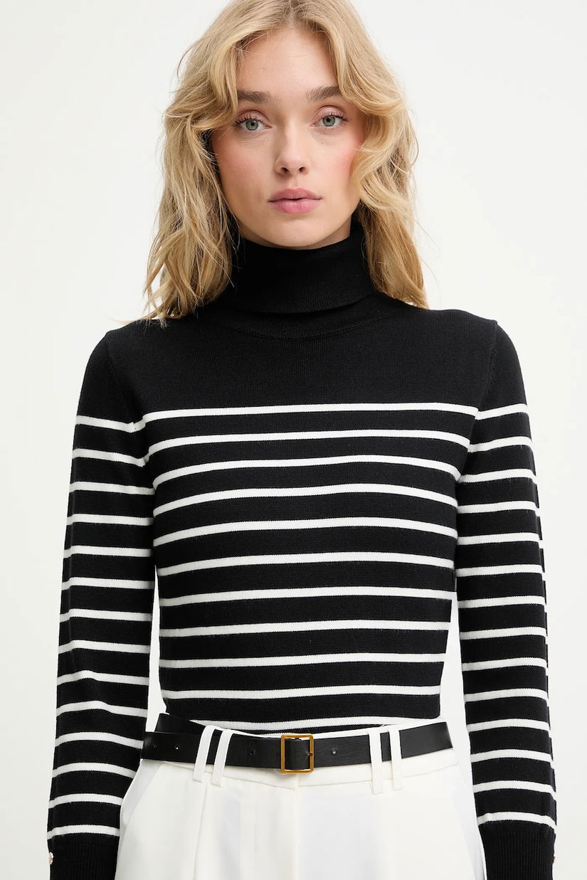 Answear.LAB pulover de cașmir culoarea negru, light, cu guler