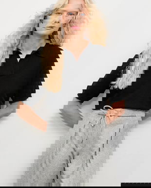 Answear.LAB pulover de cașmir culoarea negru, light