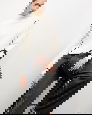 Answear.LAB pulover de cașmir culoarea bej, cu turtleneck