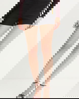 Elisabetta Franchi pantaloni scurți culoarea negru, uni, high waist, SH01757E2