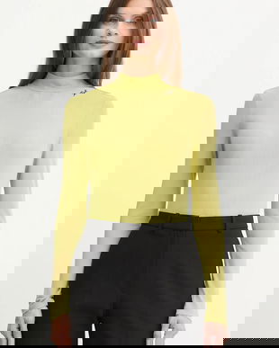 Karl Lagerfeld bluză culoarea verde, uni, A4W17044