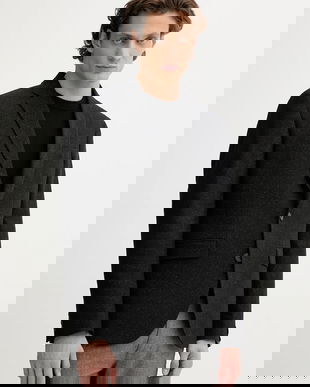 Marc O'Polo sacou cu lână culoarea negru, 529017080094