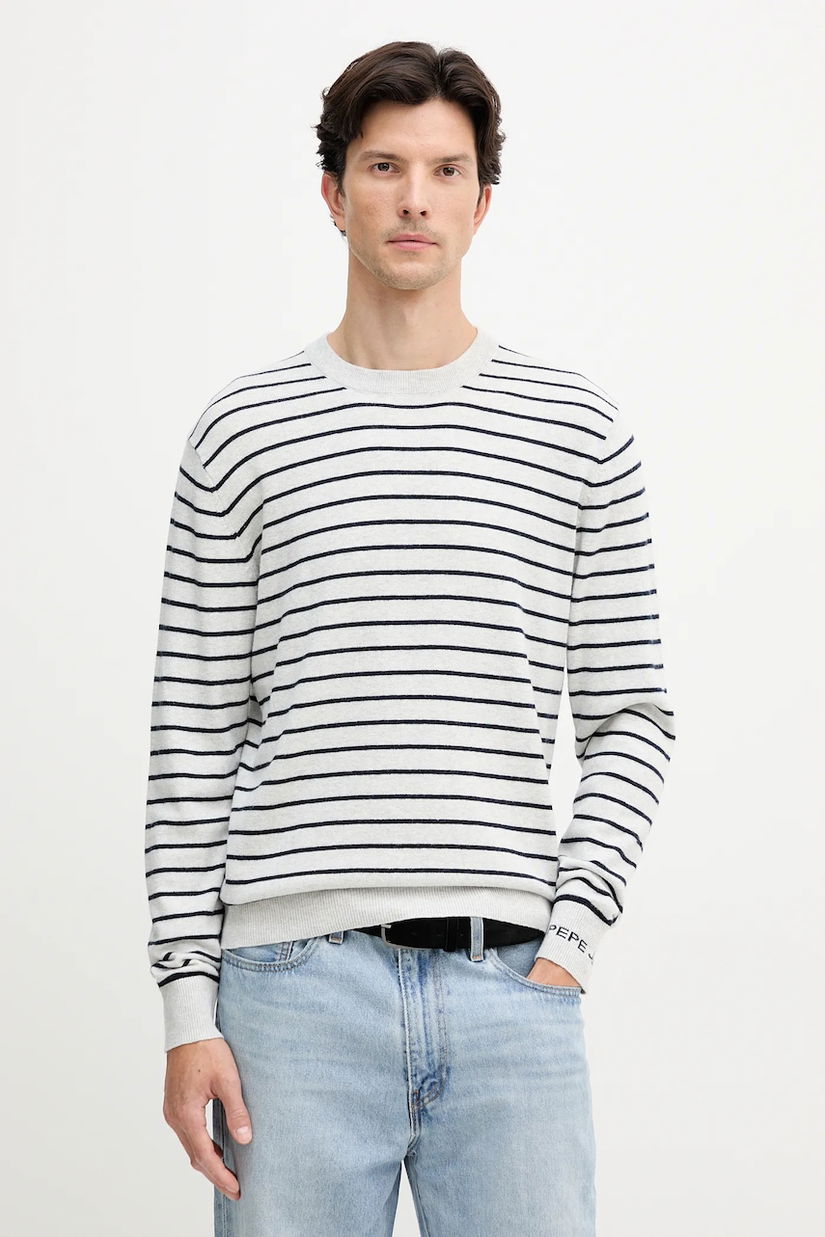 Pepe Jeans pulover din amestec de lână culoarea gri, light, PM7000010