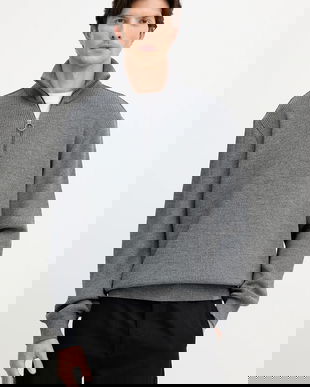 Paul&Shark pulover din amestec de lână culoarea gri, cu turtleneck, 15311168