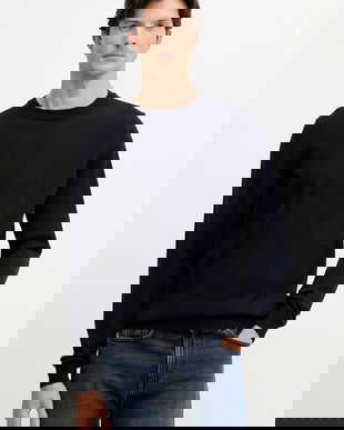 Trussardi pulover de lână culoarea bleumarin, light, M0058000007N