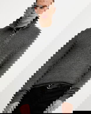 Marc O'Polo pulover din amestec de lână culoarea gri, M29507960118