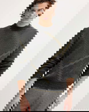 Marc O'Polo pulover din amestec de lână culoarea gri, călduros, 529509860122