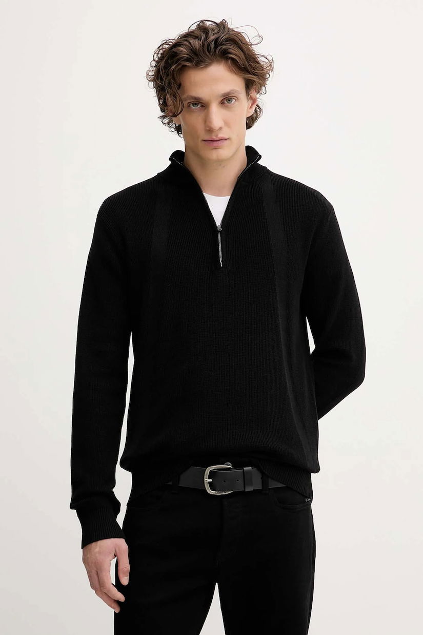 G-Star pulover de bumbac culoarea negru, D26726.C868