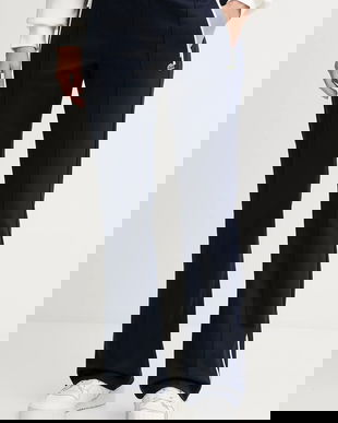 Lacoste pantaloni de trening culoarea bleumarin, uni, XF5253