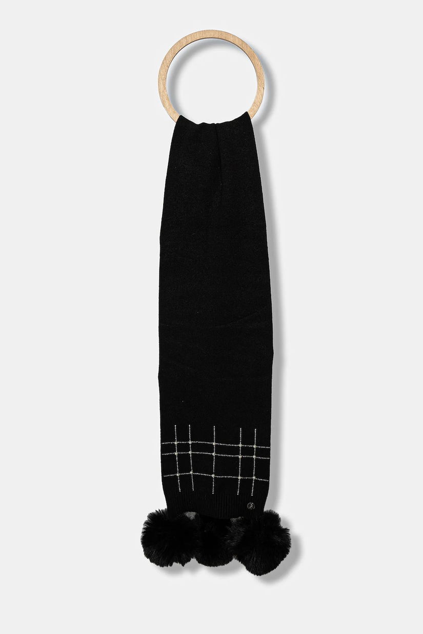 Joseph Ribkoff fular culoarea negru, cu imprimeu, 253970