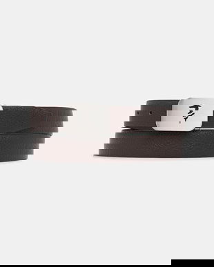 Trussardi curea de piele culoarea maro, B346B000010N