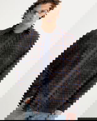 G-Star cămașă din bumbac culoarea maro, cu guler clasic, regular, D28117.E072