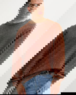 G-Star bluză 0 culoarea maro, uni, D27082.D575