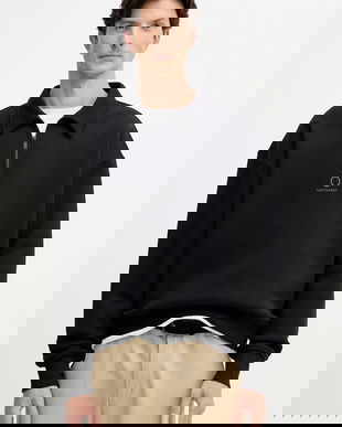 Trussardi hanorac de bumbac culoarea negru, cu imprimeu, G8018000020N