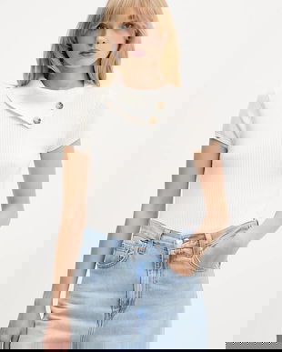 Hollister Co. bluză culoarea bej, uni, KI350-5130