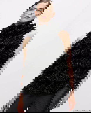 Karl Lagerfeld bluză Karl Lagerfeld Studio femei, culoarea negru A4W11041