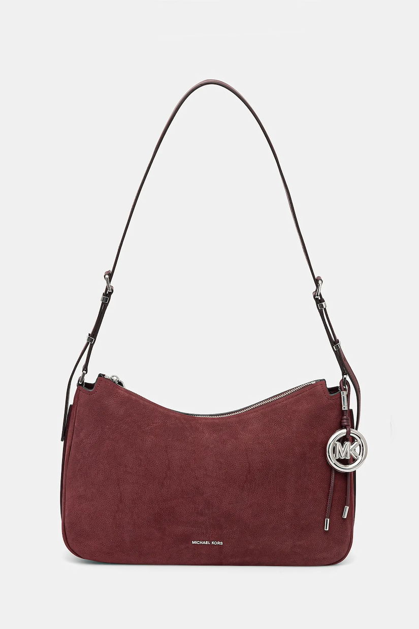MICHAEL Michael Kors geantă din nubuck culoarea bordo, 30F5SY5M2L
