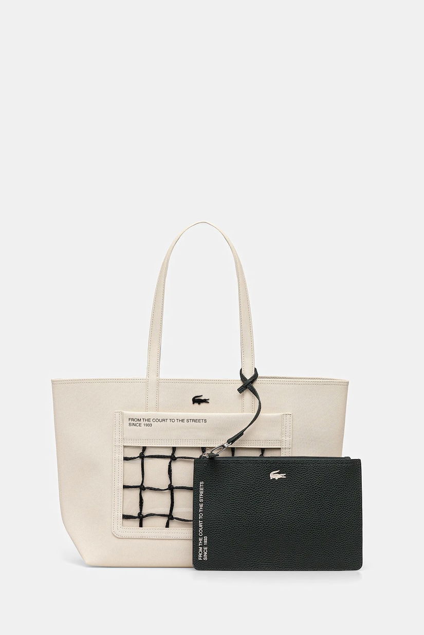 Lacoste poșetă culoarea bej, NF5130AS