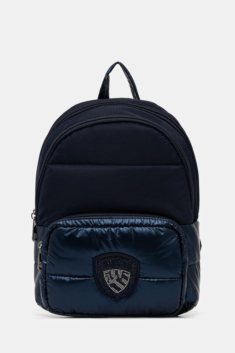 Blauer rucsac culoarea bleumarin, mic, cu imprimeu, WAVE04