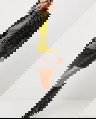 Medicine pulover culoarea verde, cu turtleneck