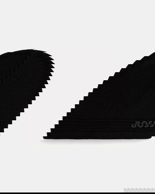 BOSS Green căciulă culoarea negru, 50552125