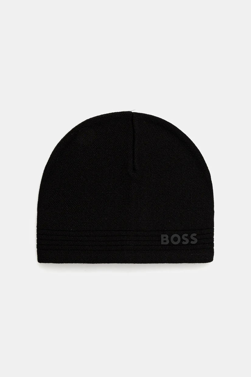 BOSS Green căciulă culoarea negru, 50552125