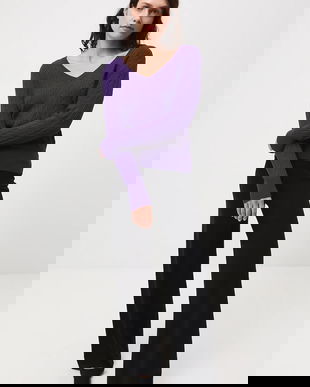 Medicine pulover culoarea violet