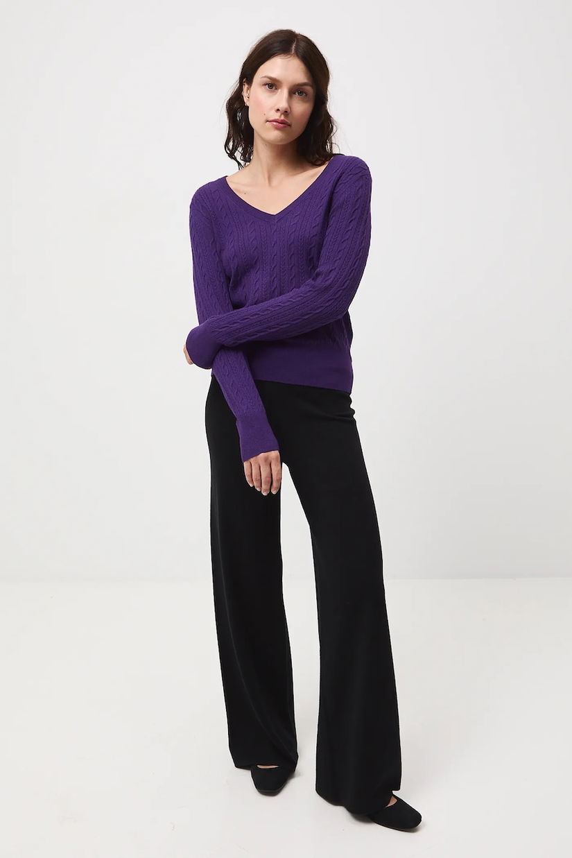 Medicine pulover culoarea violet